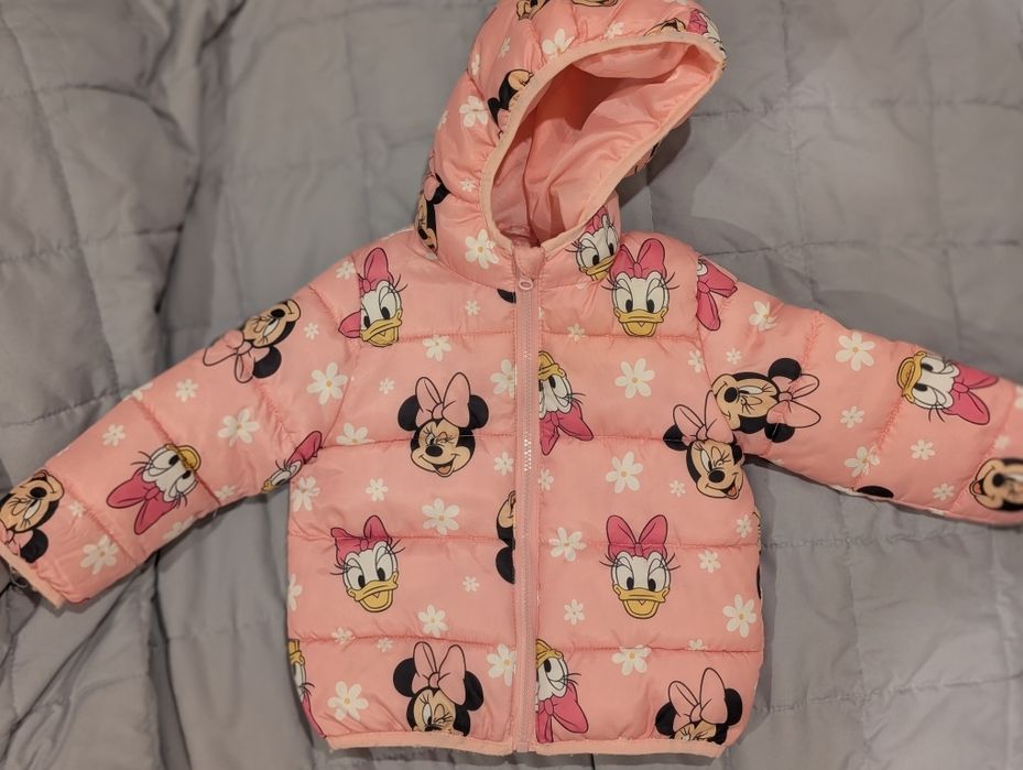 Kurtka różowa Sinsay 74 dla dziewczynki Myszka Miki Minnie