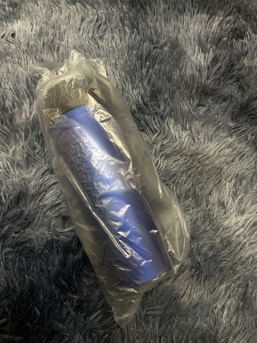 Термокружка нова синя з чорною кришкою