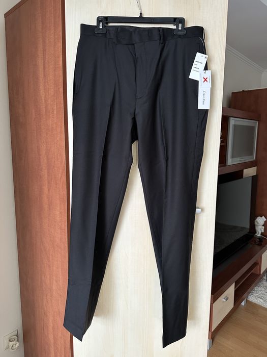 Чоловічі класичні брюки / штани, 33Wx32L, Calvin Klein, чорний колір