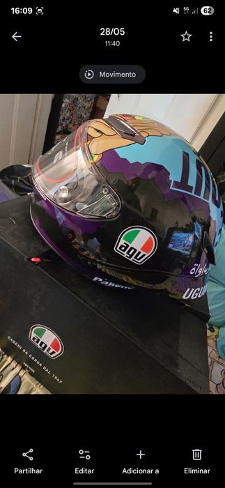 Capacetes Agv edição limitada