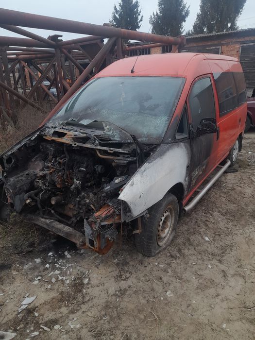 Фіат скудо після пожежі