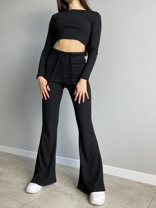 Костюм домашній з ангори, кльош та прямі штани, для дома