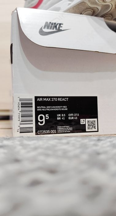 Nike Air Max 270 React Limited jak nowe puma vapormax adidas