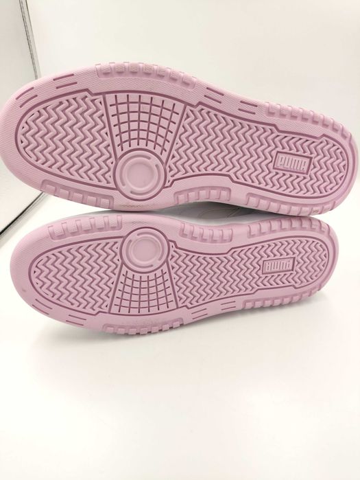 Sneakersy buty Puma Doublecourt biało-różowe 40.5 / 26 cm stan bdb