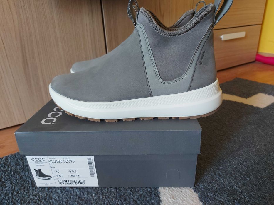 Buty ecco solice damskie szare 40 NOWE