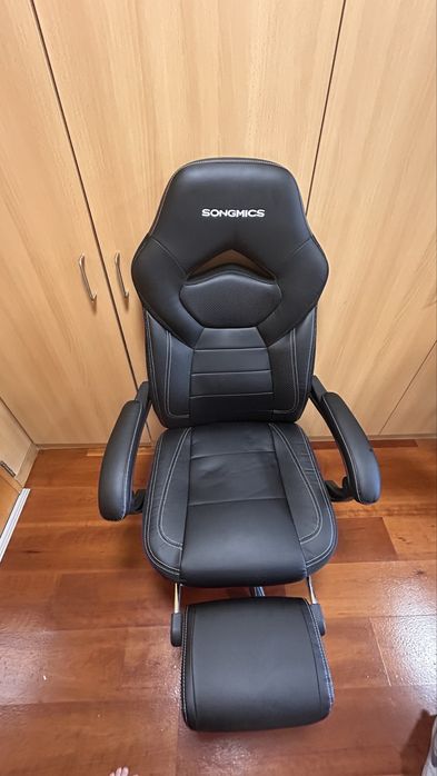 Cadeira Gamer / Escritório SONGMICS Ergonomica com Apoio de Pés (Estado Impecável)