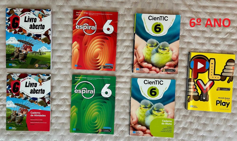 Manuais e Cadernos Escolares: 6º, 7º e 8º ano