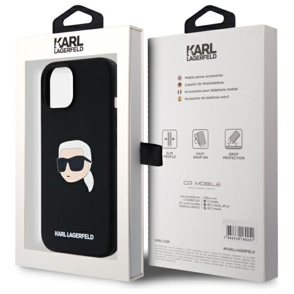 Karl Lagerfeld KLHMP15SSKHPPLK iPhone 15 6.1" czarny/black hardcase Si