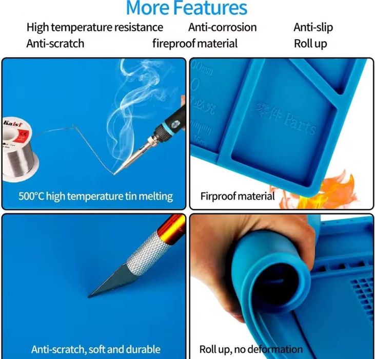 килимок для пайки і ремонту коврик для пайки килимок силіконовий