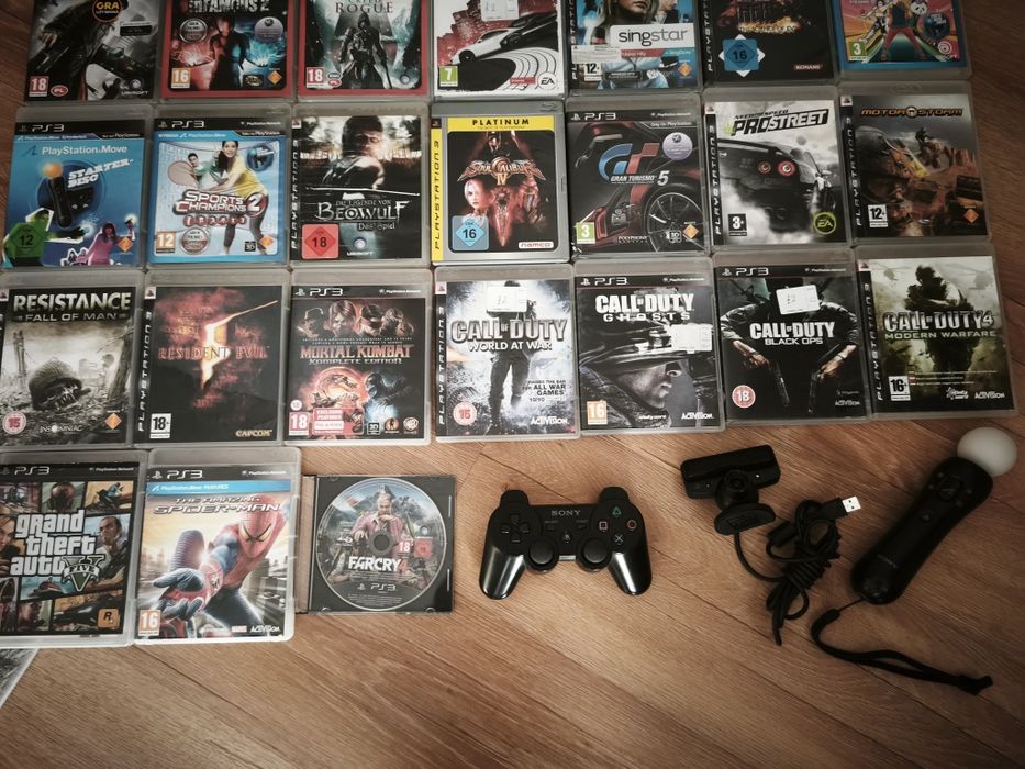 Pady gry ps 3 move cena za Czernego pada