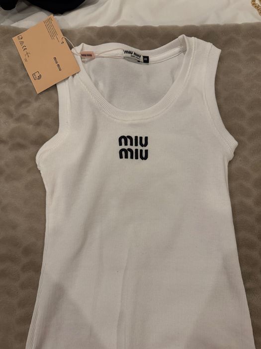 Top Branco Miu Miu