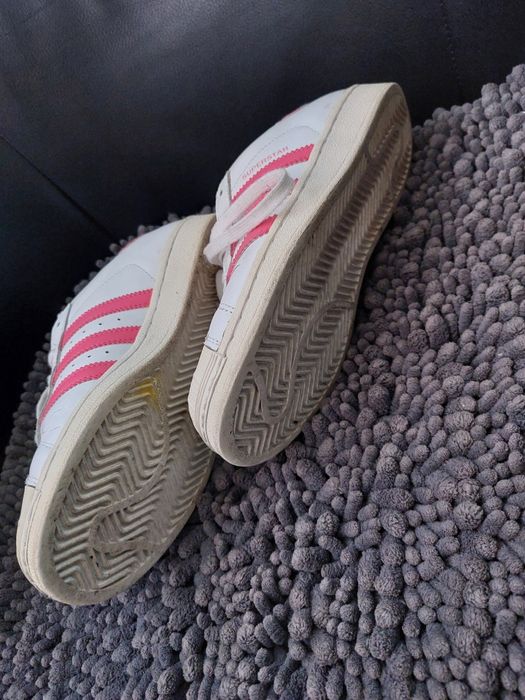 Adidas tenis rosa branco