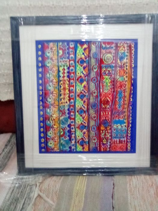 Pintura original emoldurada