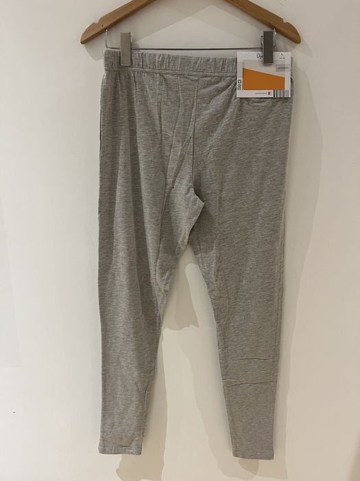 Nowe jasne szare legginsy damskie rozmiar L bawełna 85%