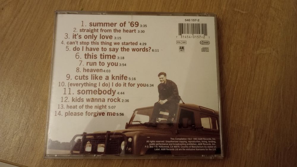 Bryan Adams - So Far So Good CD
