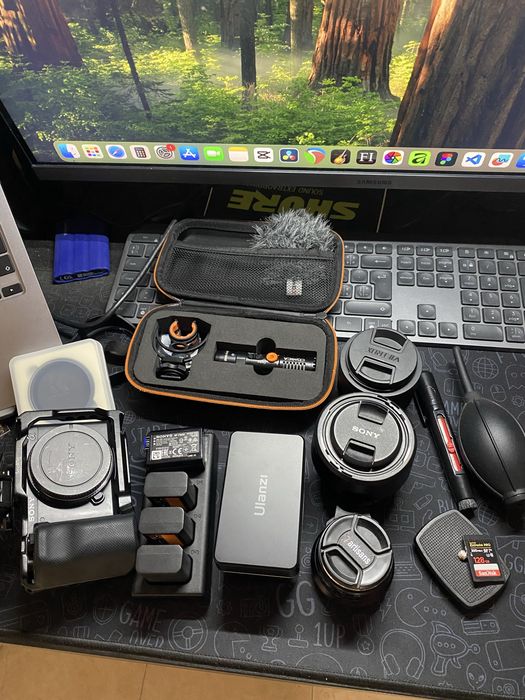 Equipamento video e fotografia