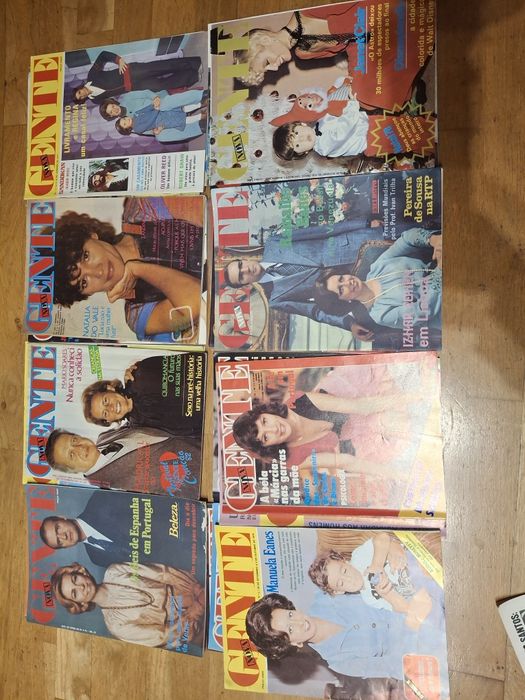 Revistas antigas nova gente e televisão