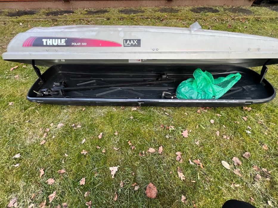 Bagażnik BOX dachowy Thule polar 500 + belki
