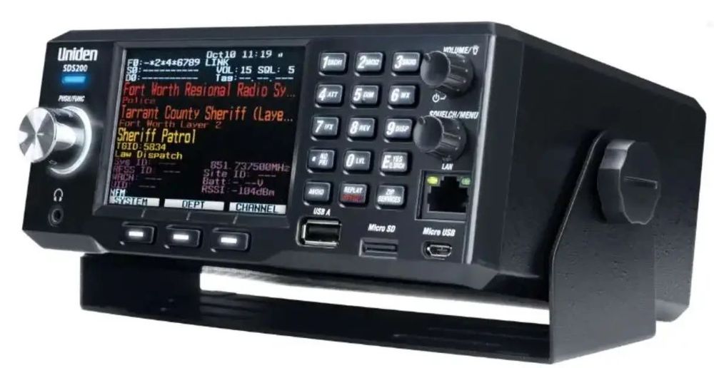 Приемник радиосканер Uniden SDS200E 25-1300 МГц с разблокированным DMR