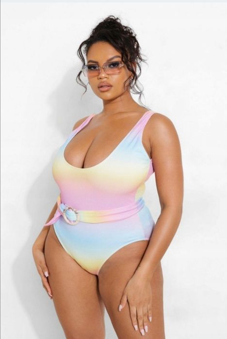 Boohoo strój kąpielowy ombre pasek 44