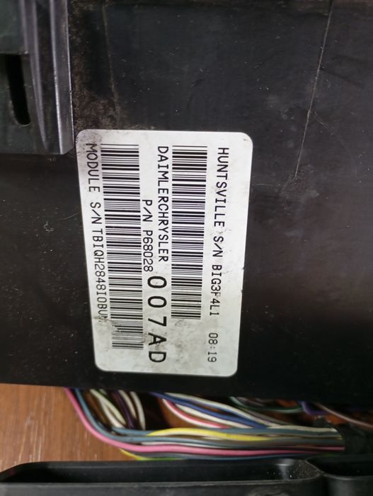Dodge Caliber 1.8 części komputer zestaw startowy kluczyki