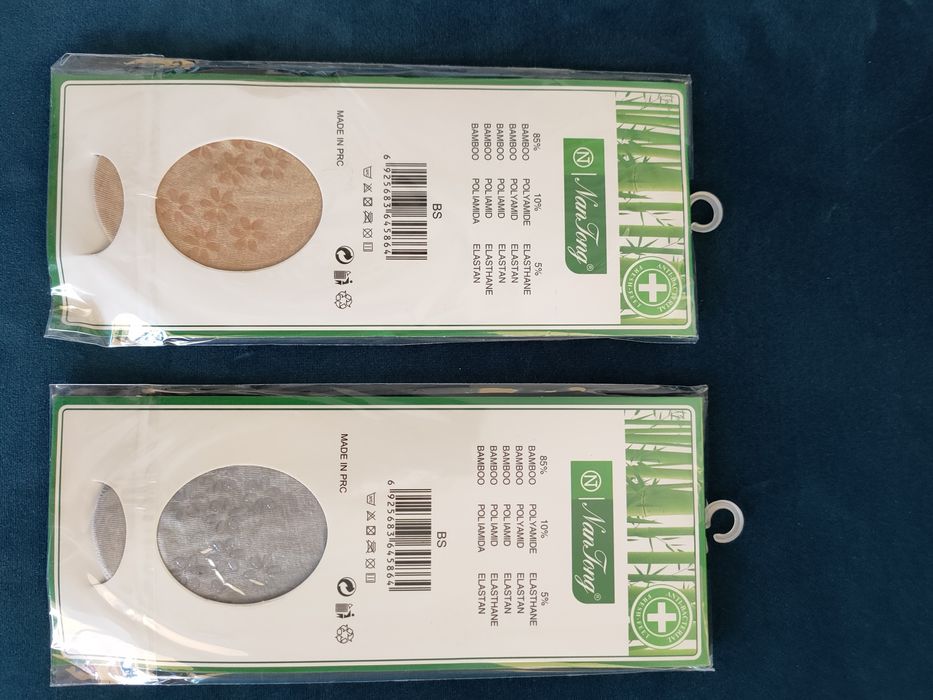 Stopki/skarpetki balerinki dwupack bambusowe z silikonem 39-42