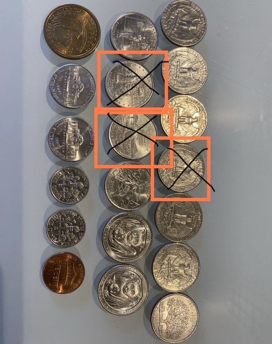 Продаю монеты Liberty Quarter Dollar