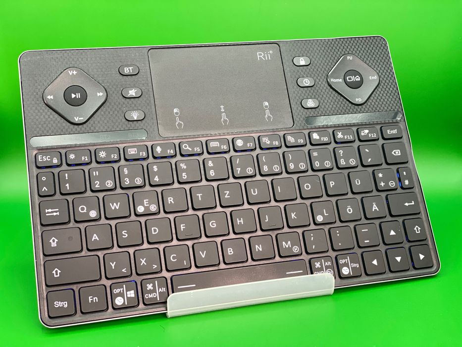 Klawiatura Bt z touchpadem, podświetlana RGB, Android TV, iPad, PC