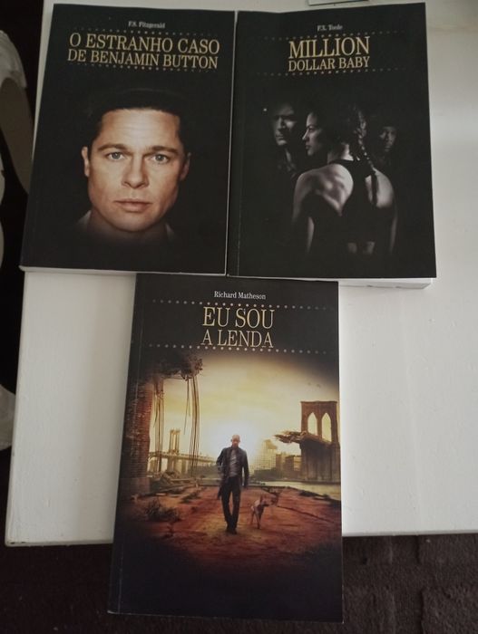 3 Livros,Eu sou a Lenda, Million Dollar o Estranho Caso de Benjamin Bu