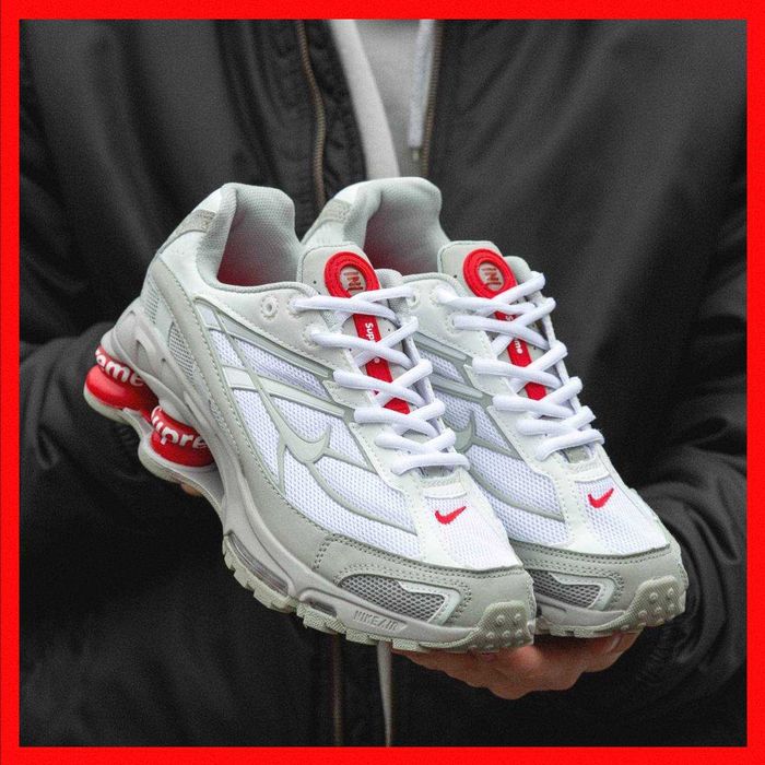 ‼️СТИЛЬНІ Кросівки Nike Shox Ride 2SP White x Supreme | Розміри 36-45