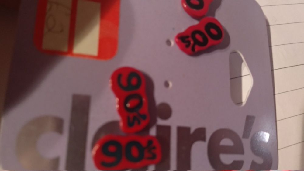 детские для девочки гвоздики серьги Claire’s цена за 2 пары 00's 90's