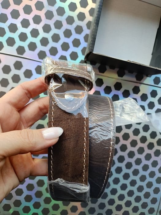 Pasek męski skórzany