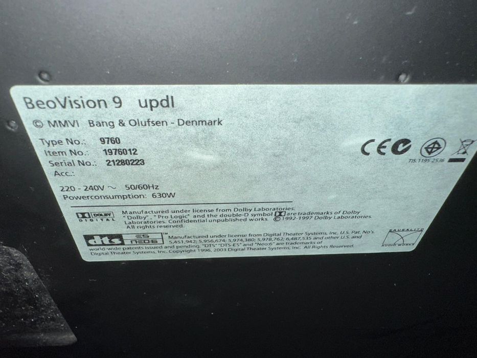 Bang & Olufsen TV BeoVision 9