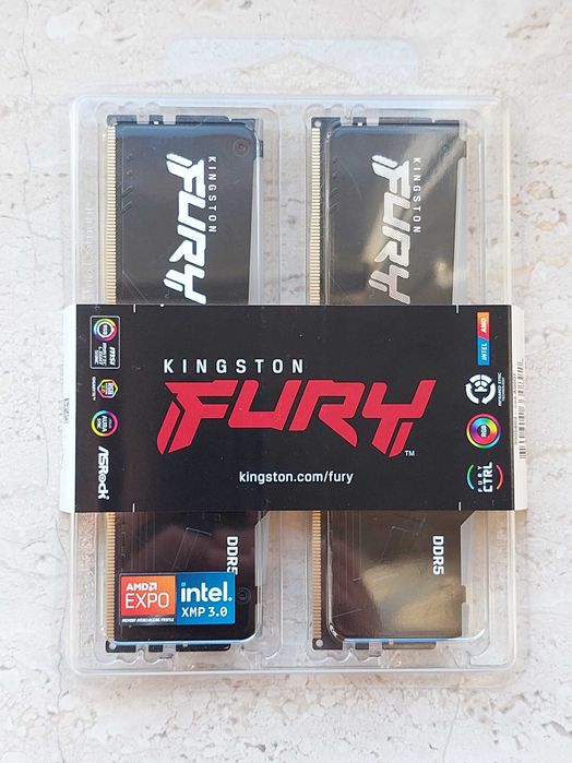 Pamięć RAM DDR5 Kingston Fury RGB 32GB (2x16GB) 5200 CL36 zaplombowana