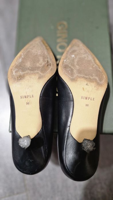 Czarne buty czółenka Simple rozmiar 36