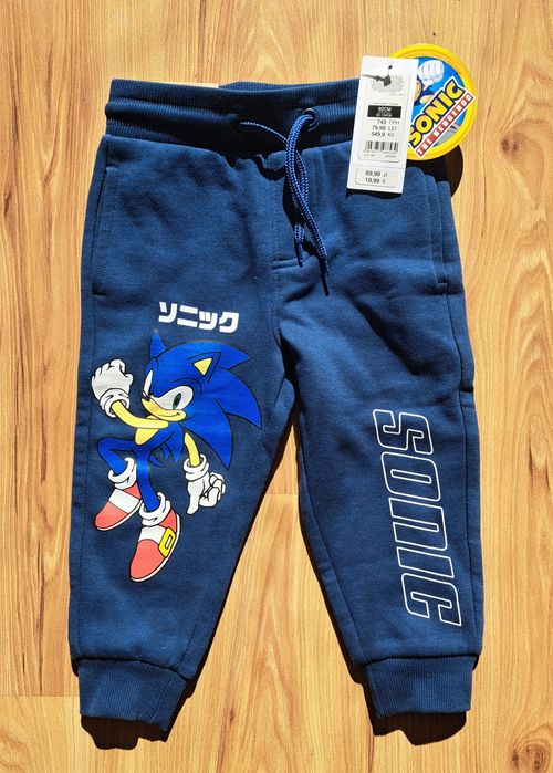 Nowe spodnie dresowe Sonic cool club 86/92