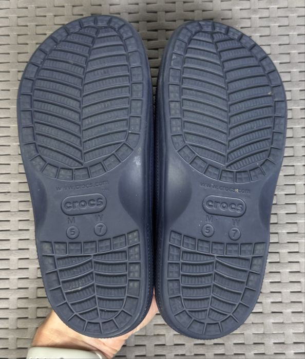 Crocs кроксы шлепанцы тапочки M5 W7 37-38 размер синие