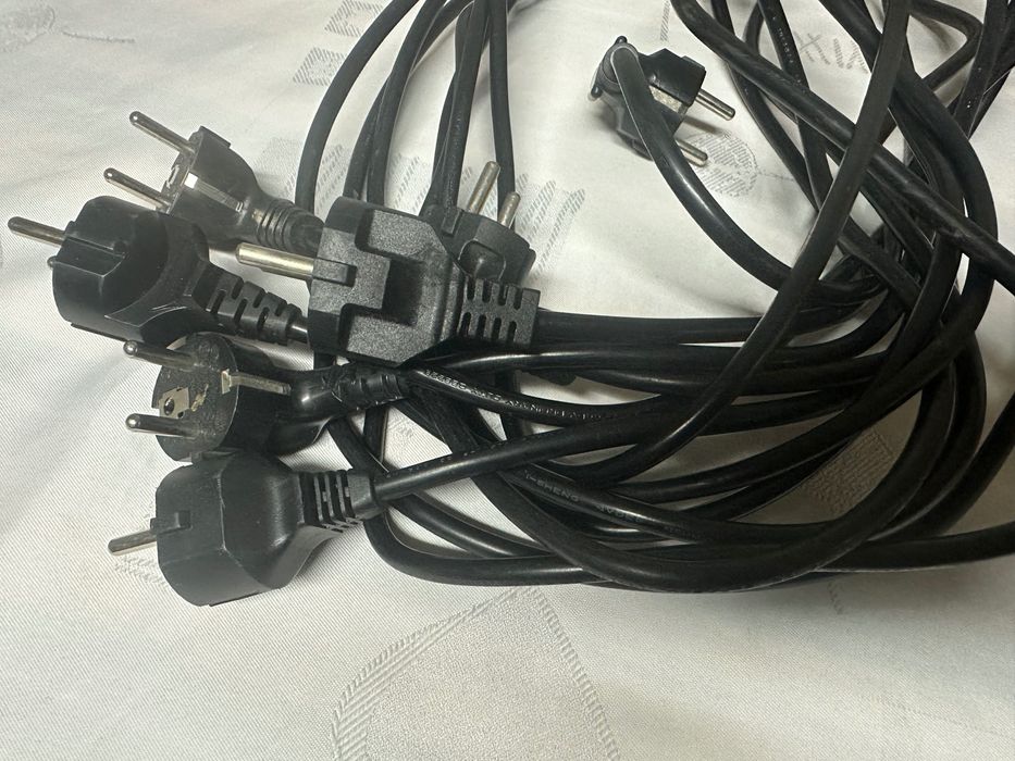 7 sztuk kabel zasilający drukarka komputer