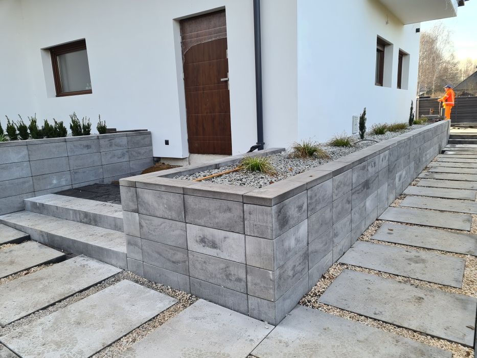 Brukarstwo Układanie kostki brukowej