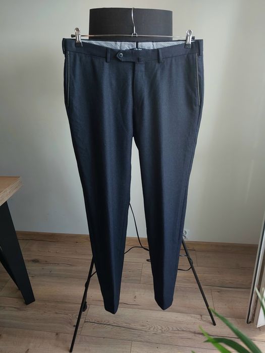Wełniane spodnie Ermenegildo Zegna Slim 100% wool Spodnie garniturowe