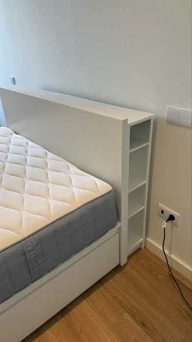 Estrutura de Cama IKEA MALM (140x200 cm) + 4 Gavetas