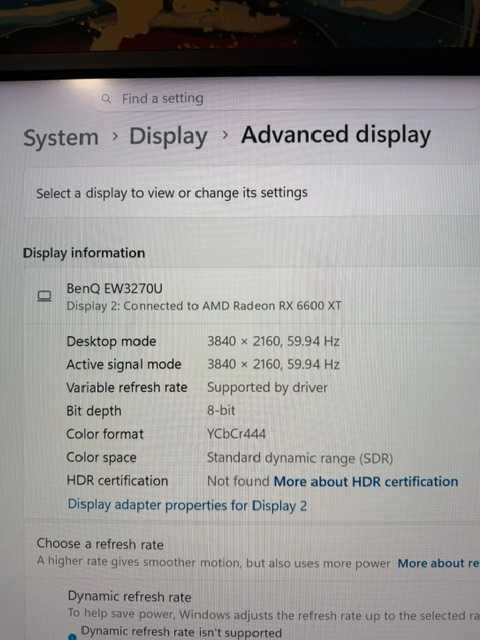 Monitor BenQ EW3270U 31,5″ — 4K UHD — com pé