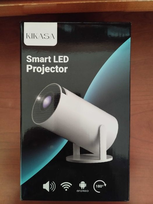 Mini Portátil Projetor 4K Suporte com WiFi