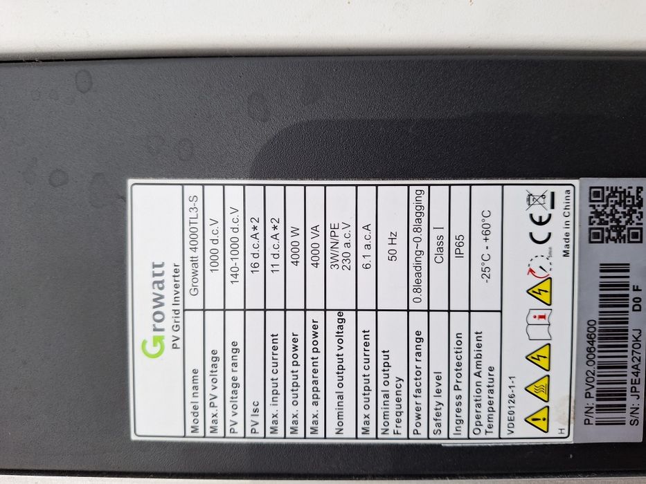 Falownik Growatt 4000 tl3-S