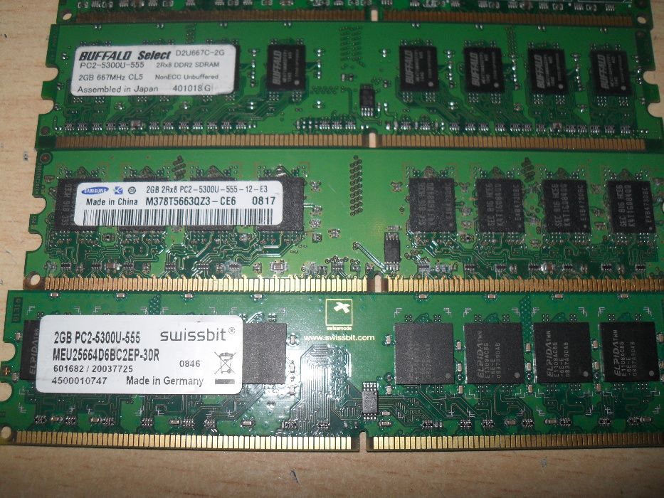 2x Pamięć RAM 2GB DDR2 667Mhz