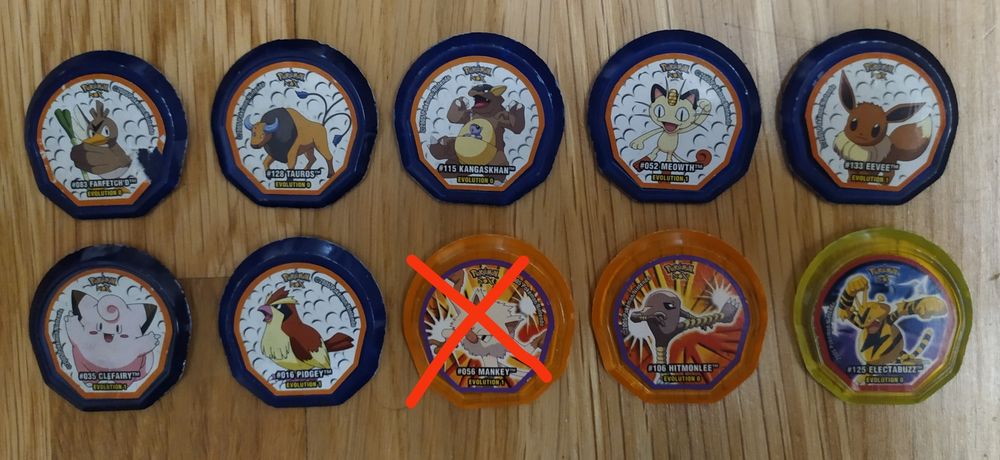 Tazos Pokémon Nox