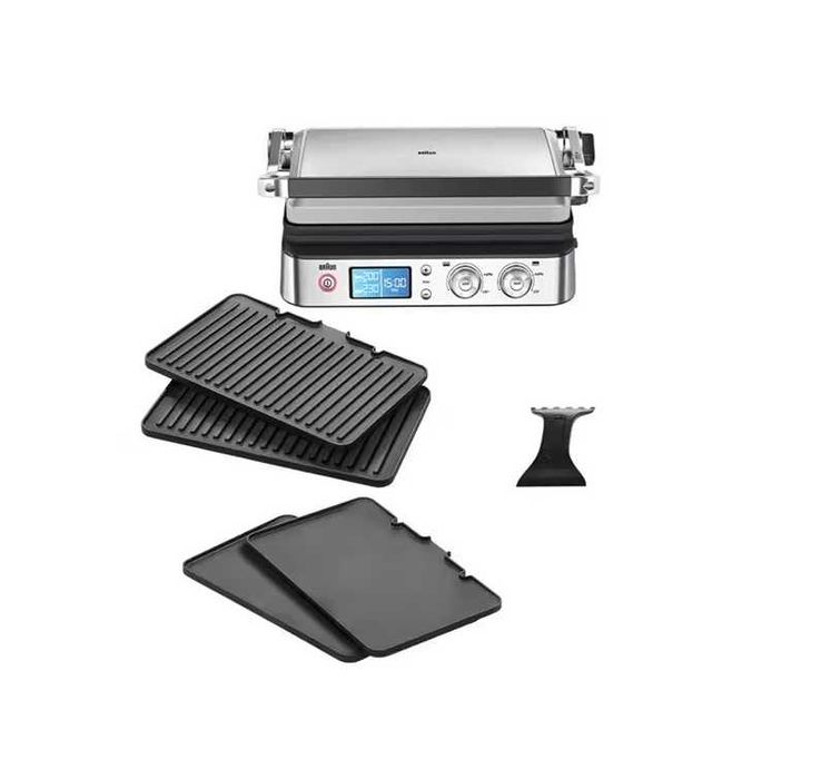 Grill elektryczny Braun MultiGrill 9 CG 2000W Srebrny