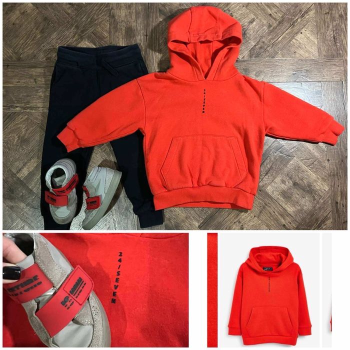 Костюм Next, худі, штани H&M на 3 роки, хайтопи, кросівки Zara