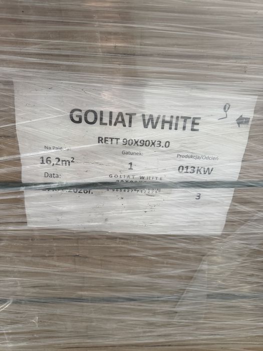 Płyty gresowe Goliat White 90x90x2