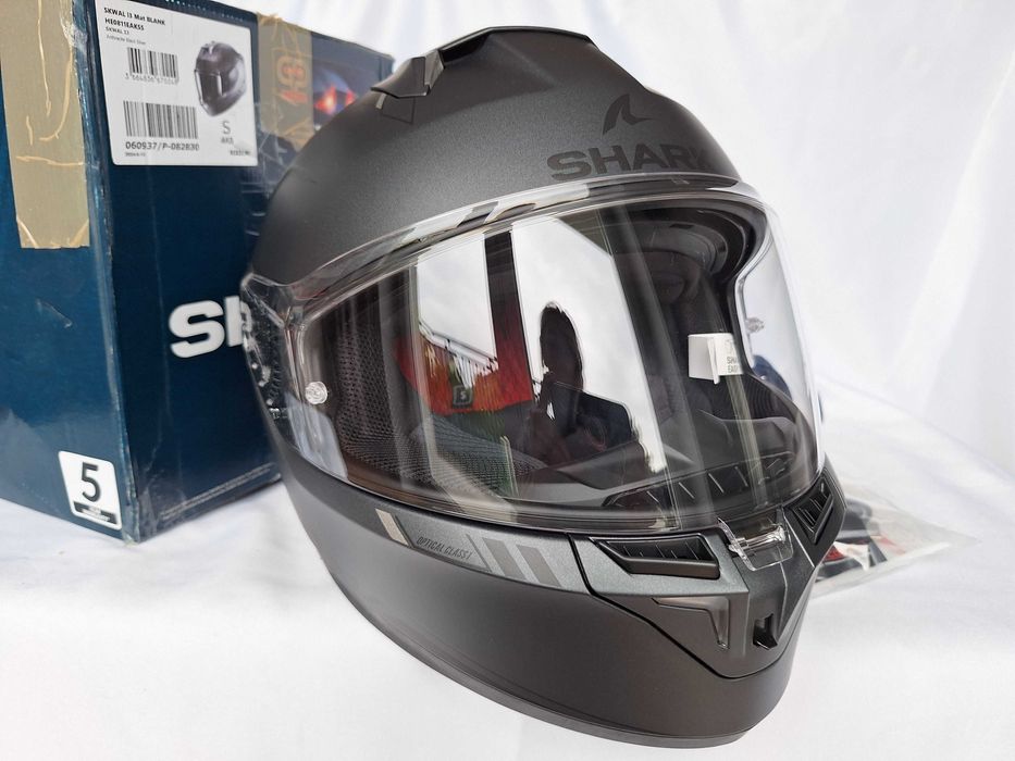 Kask Shark Skwal I3 Mat Blank Anthracite Black Silver S 55-56cm